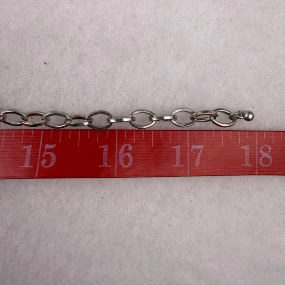 Rachel Zoe Silver Tone Metal Rhinestone Choker Necklace Box Of Style Adjustable - Picture 5 of 5